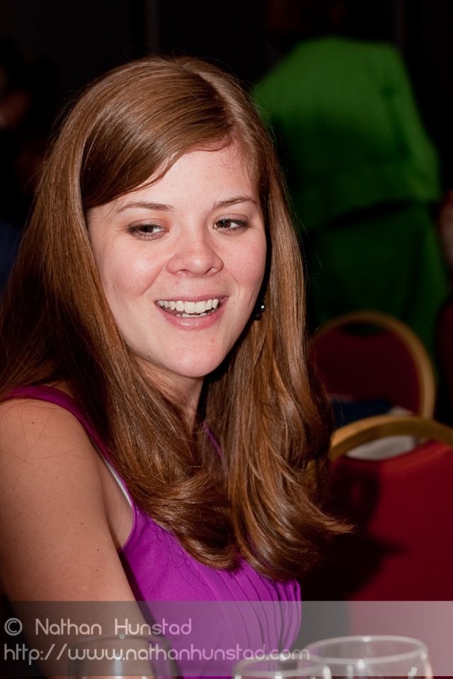 Alissa Fitch at the reception.